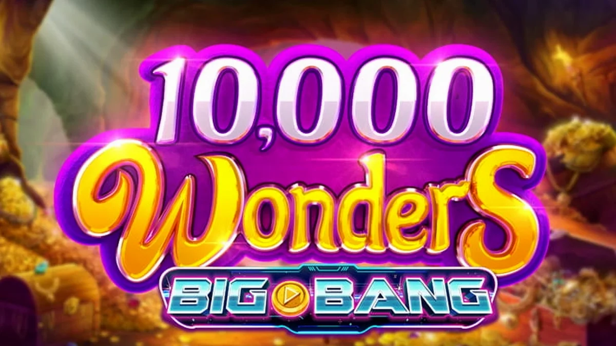 Tampilan visual slot 10,000 Wonders Big Bang dengan tema magis